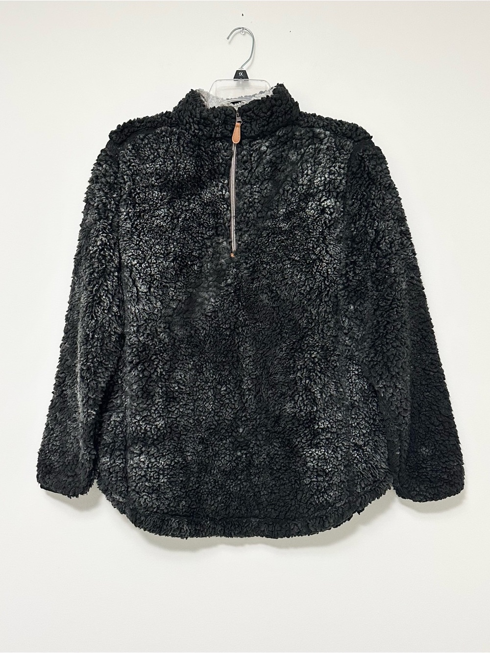 Simply Southern Teddy Bear Fleece Sherpa Fleece 1/4 Zip Pullover Women's Large